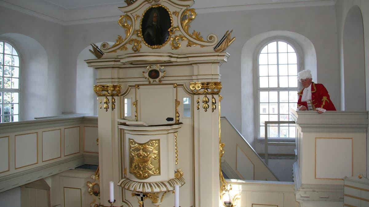 Kanzelaltar der Kirche Otzdorf, 1713