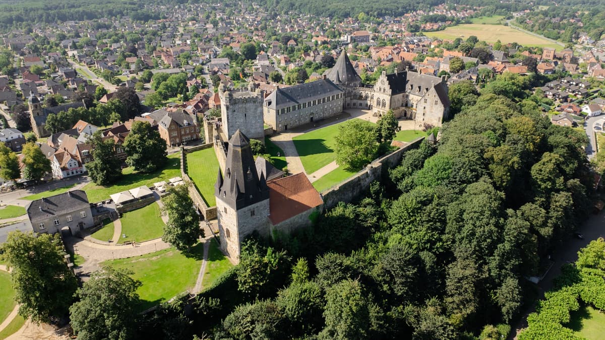 Burg Bentheim Luftansicht