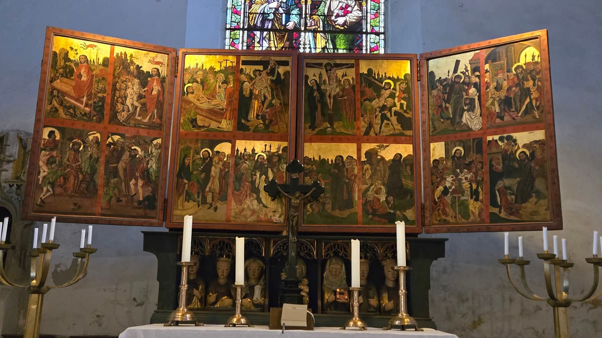 Wandel-Altar mit Ostergeschichte