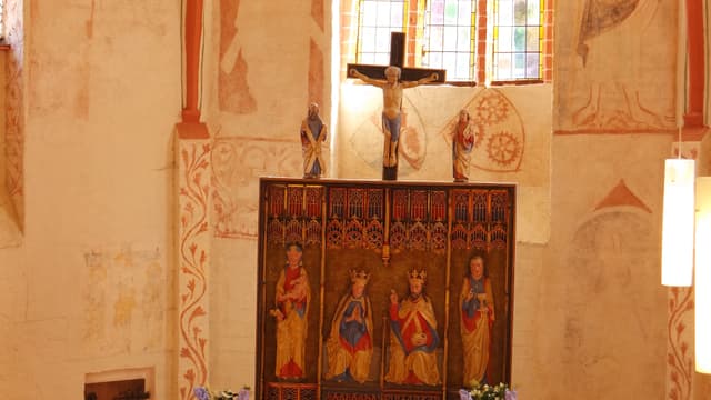 Dorfkirche Klinken mit Rungeorgel