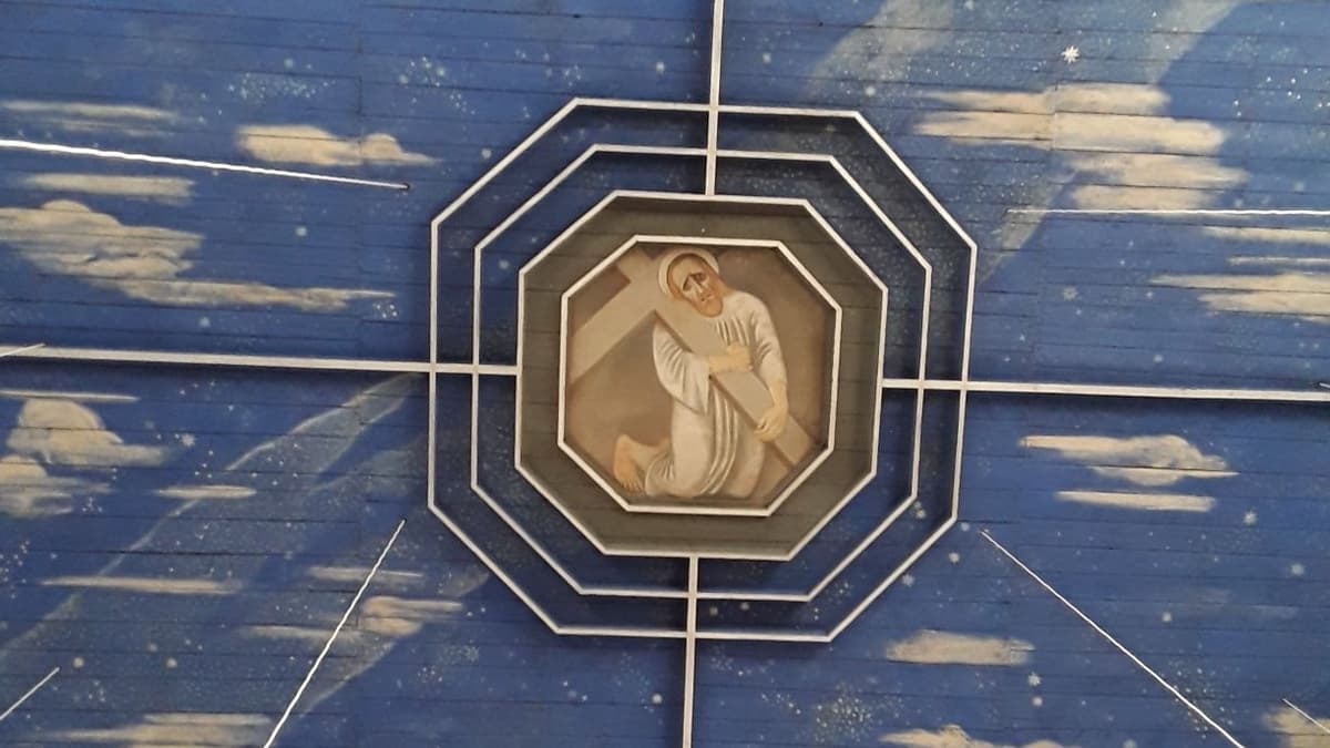 Decke - Sternenhimmel mit Jesus