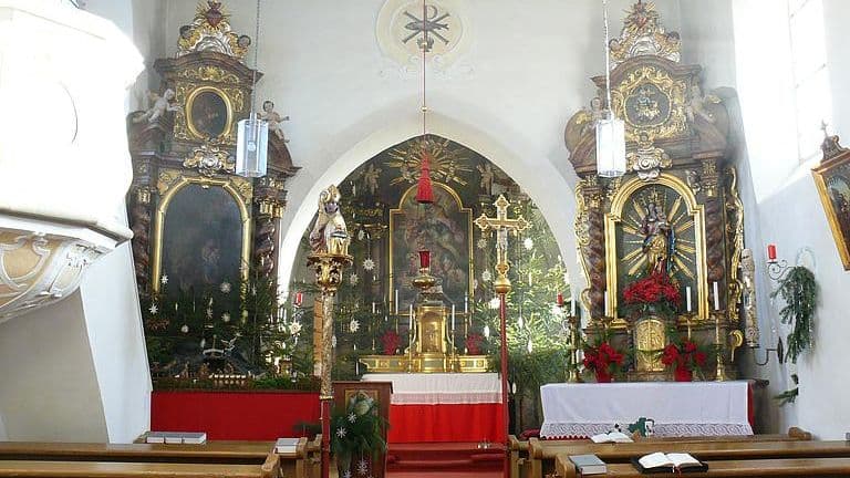Innenraum St. Nikolaus, Fiegenstall