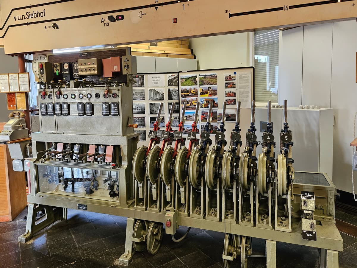 Mechanisches Stellwerk Linksdorf