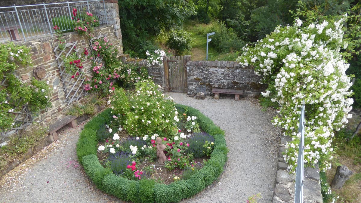 Rosengarten bei der Neuburg