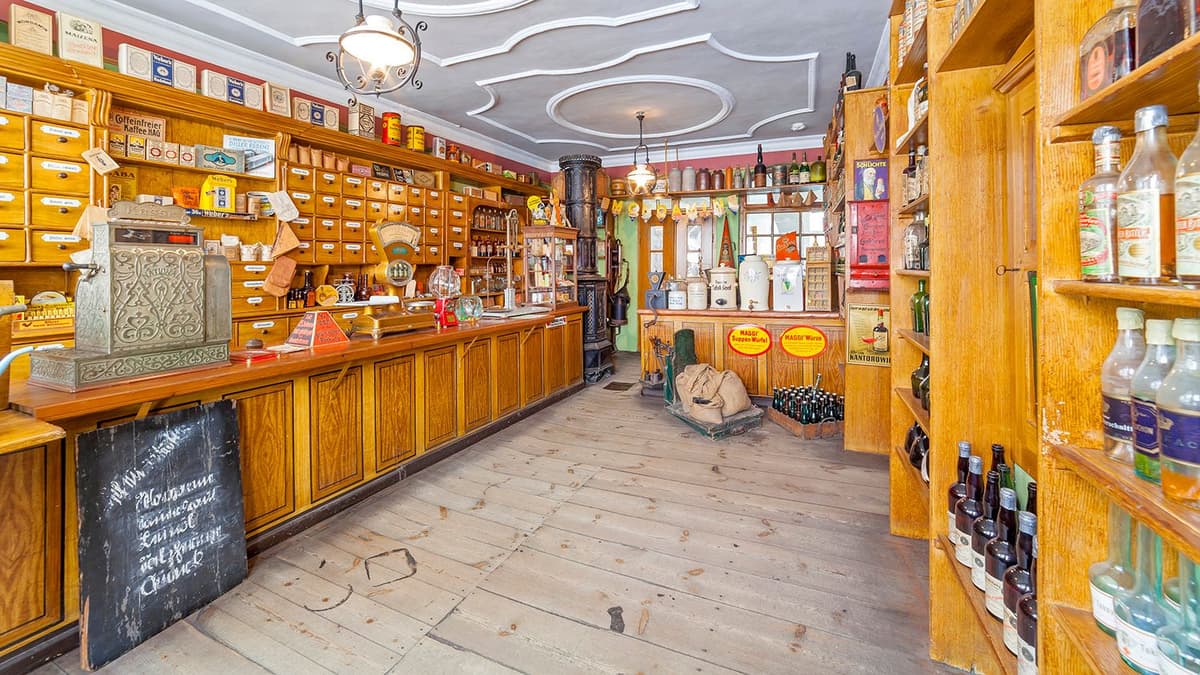 Der historische Kolonialwarenladen von G.F. Wittke