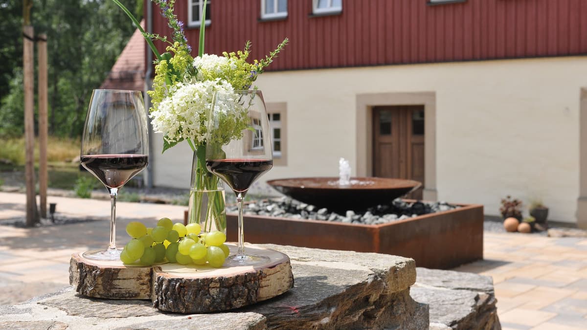 Springbrunnen im Aussenbereich