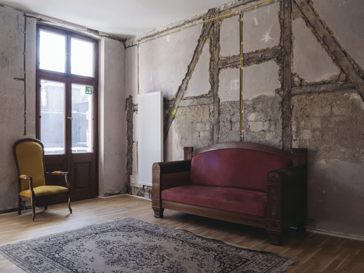 Offene Wände im Haus Reichstein