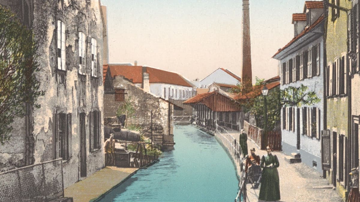 Lörrach, Teichweg und KBC ca. 1910