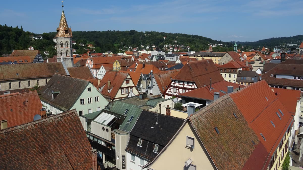 Historische Innenstadt von oben