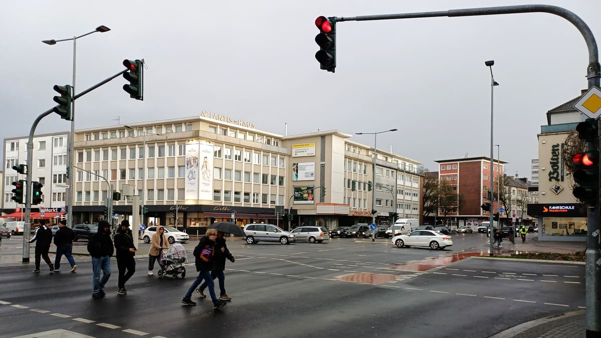 Rheydt, Kreuzung Limitenstraße/Stresemannstraße/Gracht