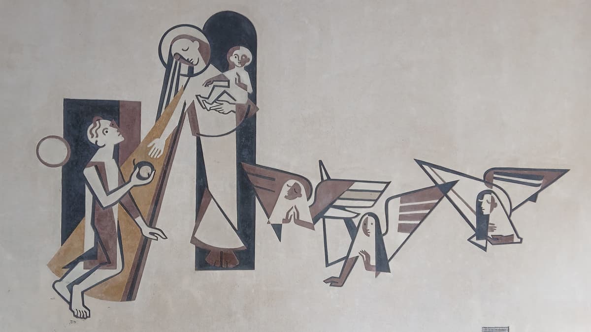 Rundgang_Kirche, Kunst, Kreativität_Sgraffito