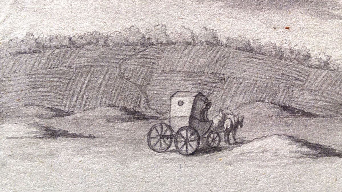 Grabhügelgruppe Leidling im 19. Jh.