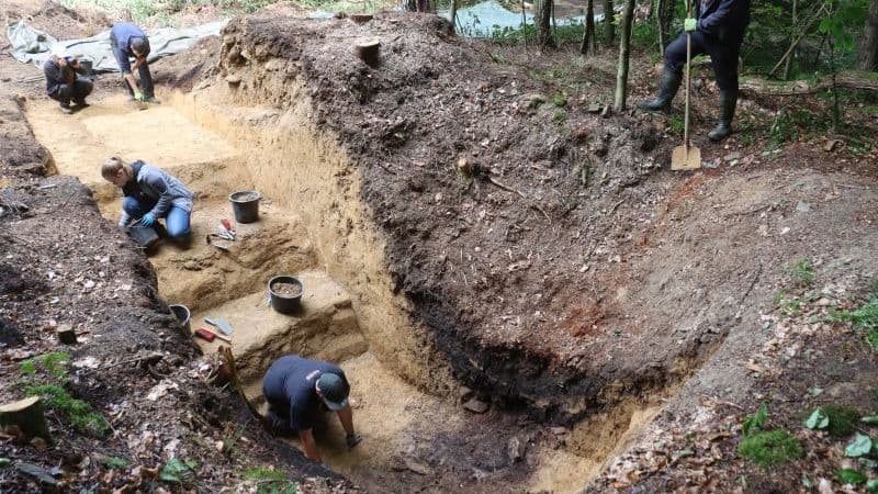 2025 fanden an einem der ältesten Steinkohlestollen des Ruhrgebietes archäologische Ausgrabungen statt.