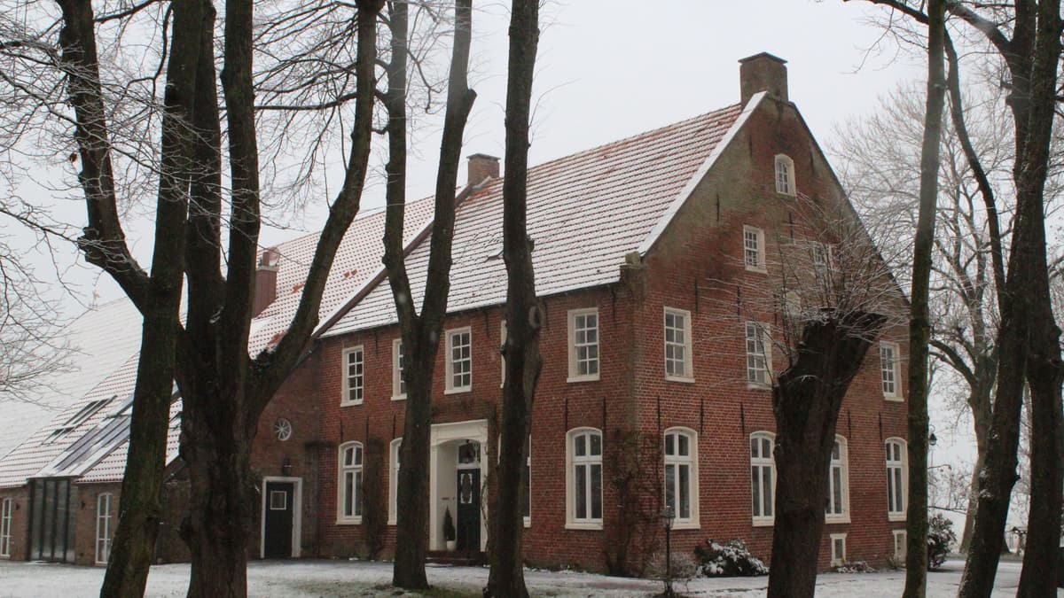 Gulfhof Altendeich im Winter