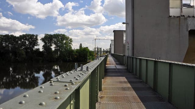 Kraftwerk an der Eddersheimer Staustufe