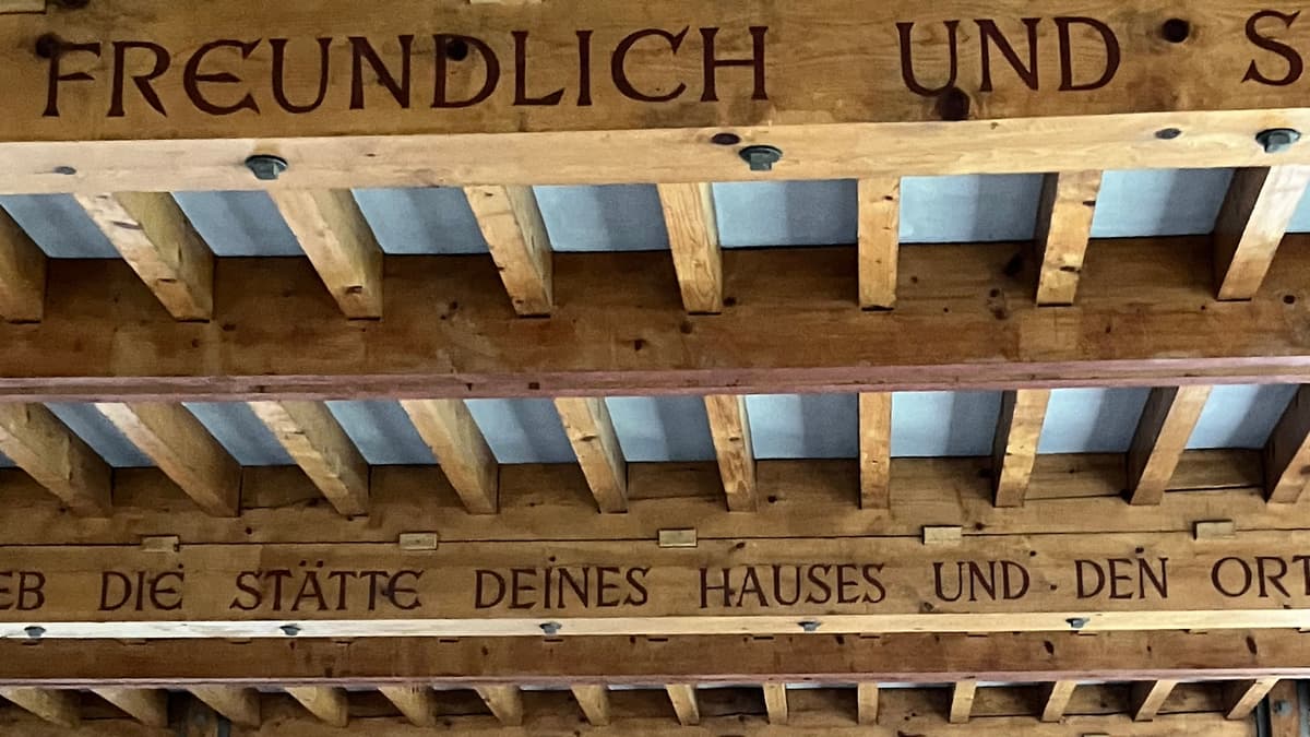 Deckenbalken Kreuzkirche