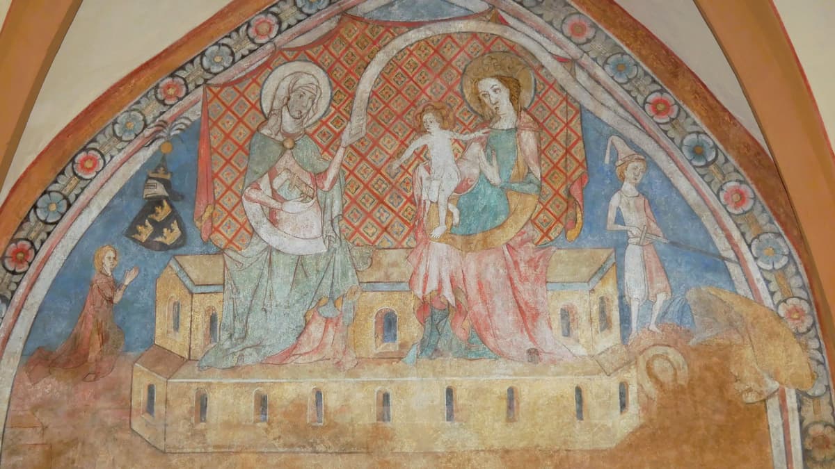 Martyrium der Hl. Katharina mit Stifter
