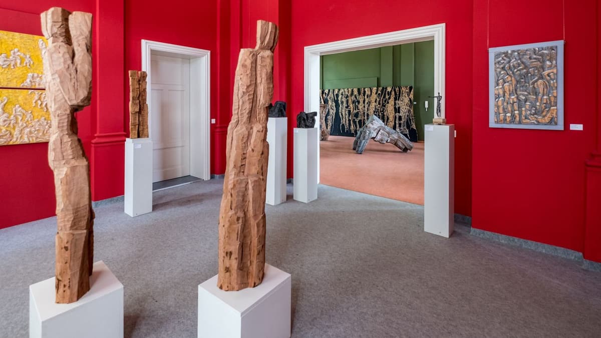 Ausstellungsansicht aus dem Großenhainer Bahnhof
