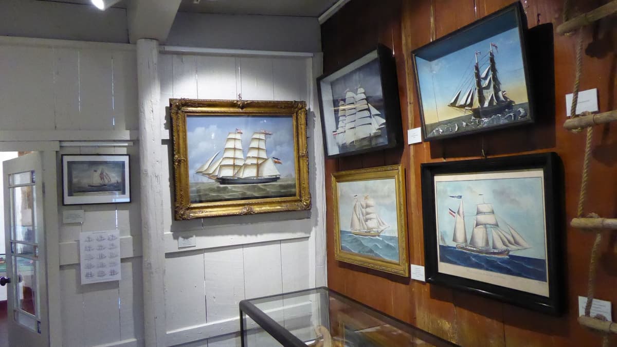 Segelschiff-Abteilung im Museum