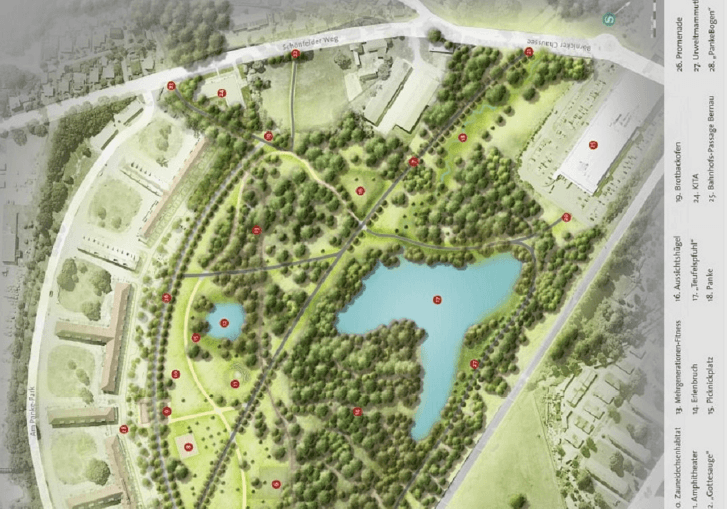 Lageplan Panke-Park