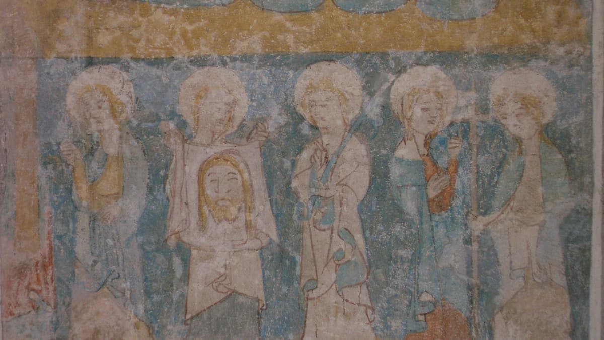 Wandmalereien um 1400 Südseite