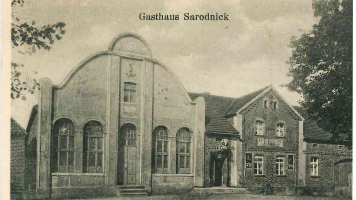 Postkarte - Gasthaus Sarodnick (ungelaufen, 1934)