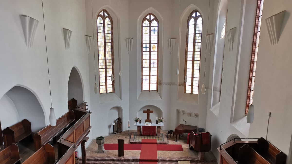 Kirche Storkow - Innenansicht nach Osten