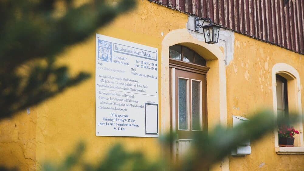 Außenansicht der Blaudruckwerkstatt