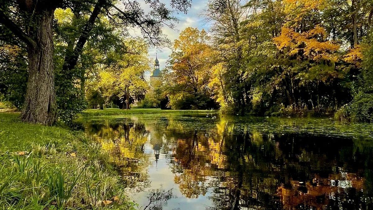 Herbstfarben im Schlosspark Möckern