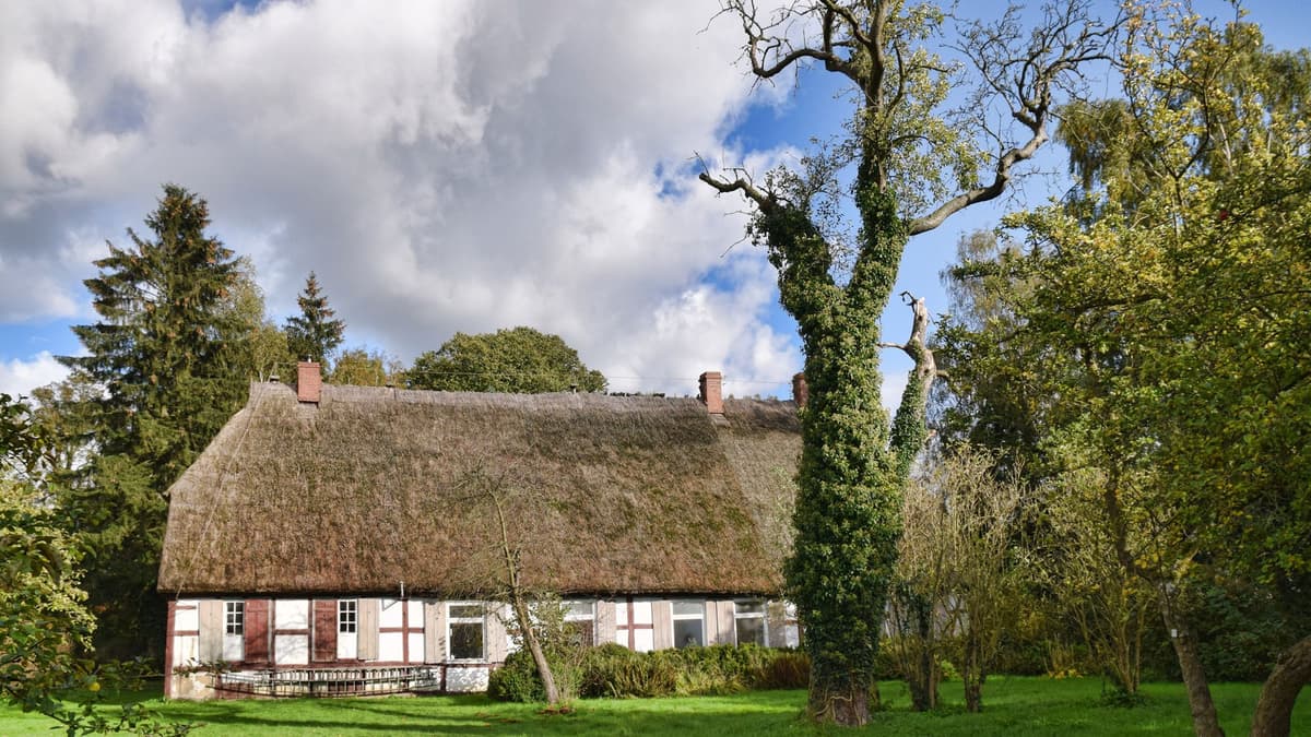 Pfarrhaus Westseite mit Pfarrgarten