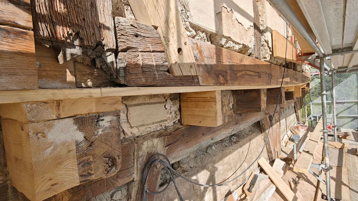 Baustelle nach 8 Wochen Sanierung
