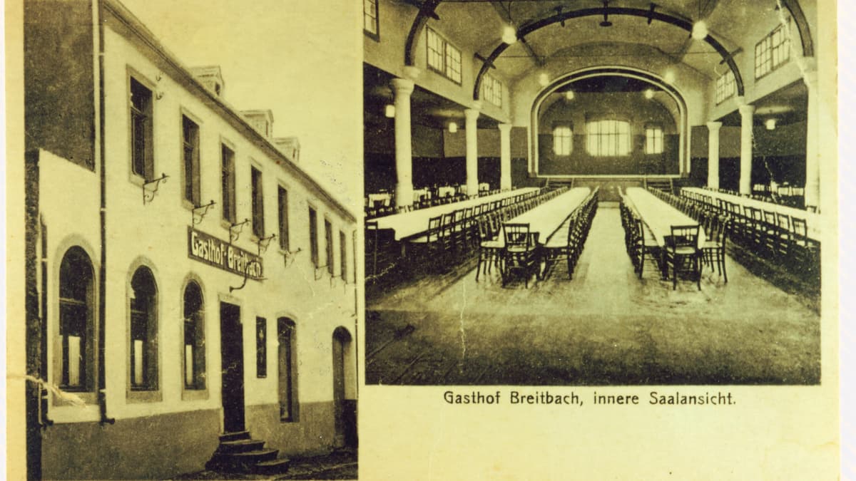 Historisches Foto Gasthaus Breitbach