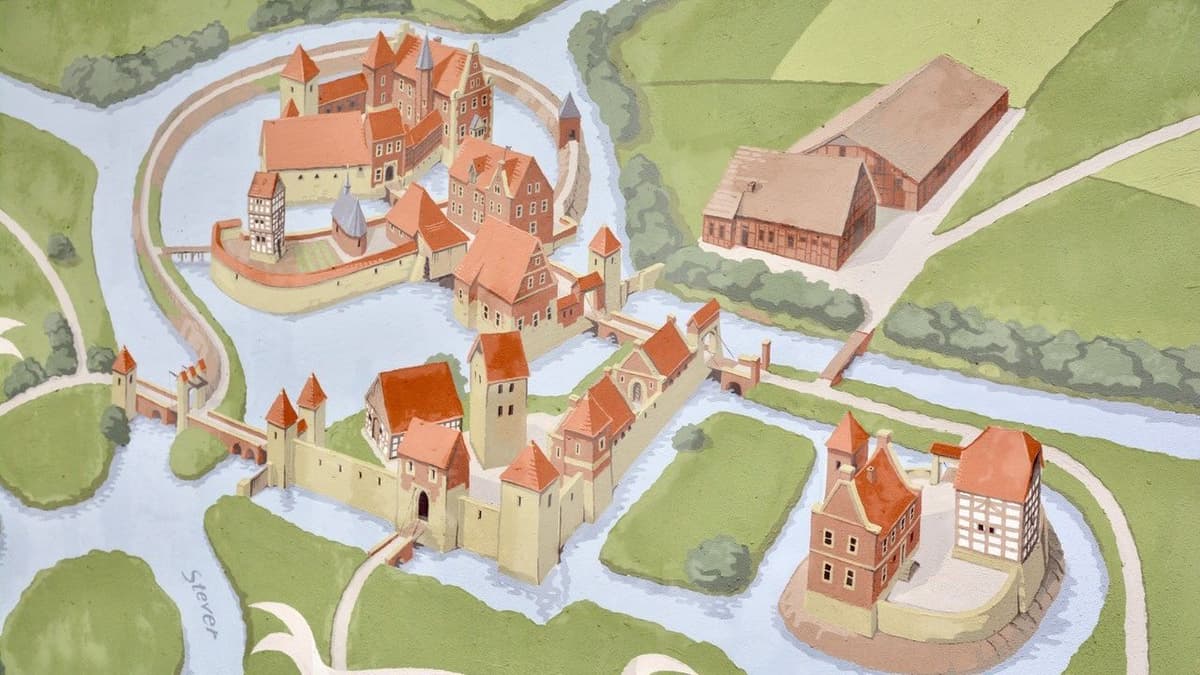 Zeichnung der Burg