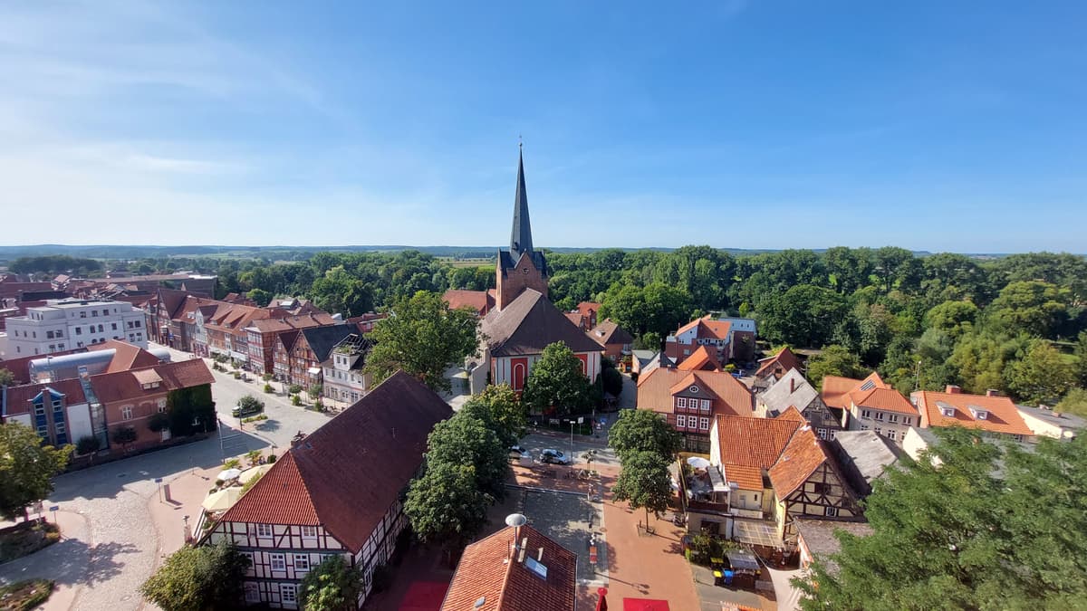 Blick aus dem Dachgeschoss