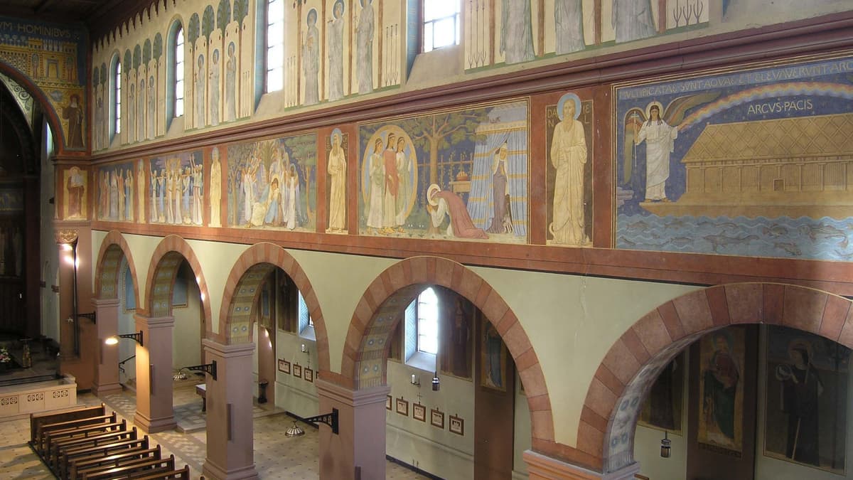 Wandmalerei in der Kirche