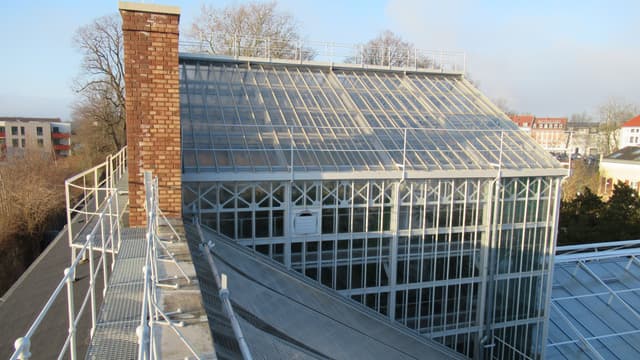 Historische Gewächshausanlage des Botanischen Gartens
