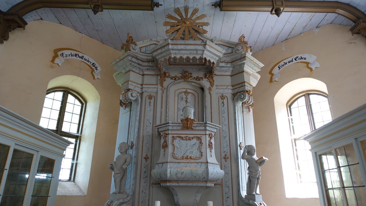Kanzelaltar Kirche Rumpshagen