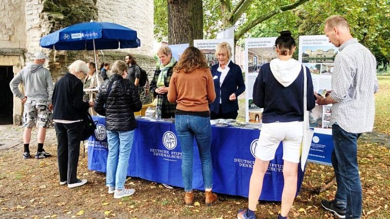 Infostand am Buddenturm