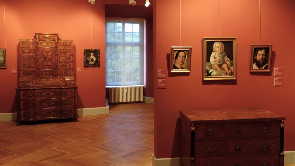 Blick in die Kunstgalerie im 1. Obergeschoss