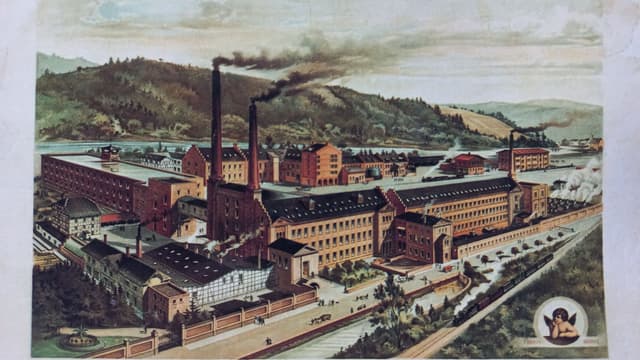Baumwollspinnerei und historisches Wasserkraftwerk