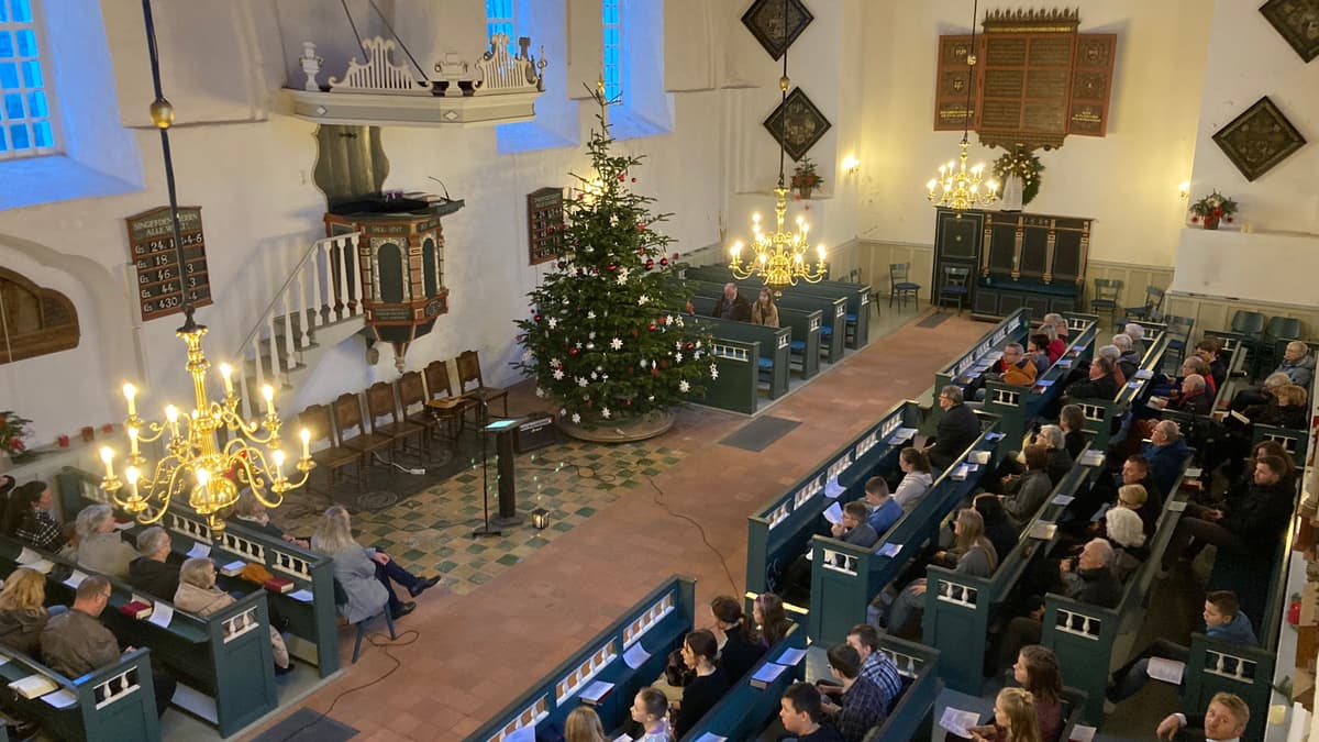 Innenraum zur Weihnacht