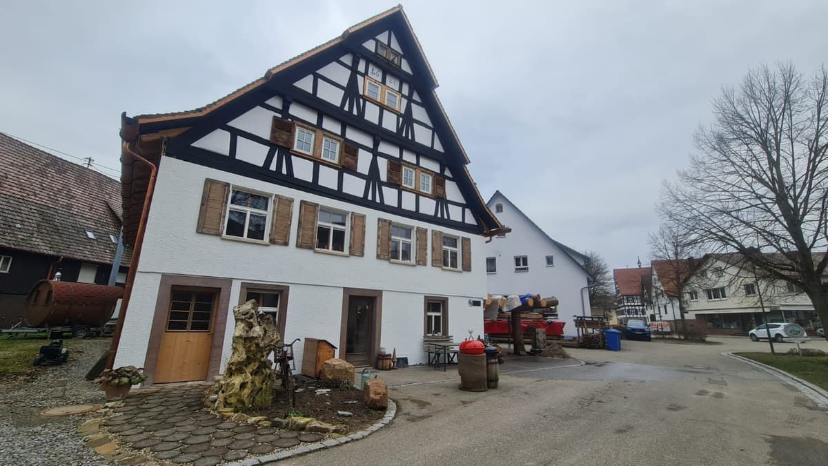 Fachwerkgiebel nach der Restauration