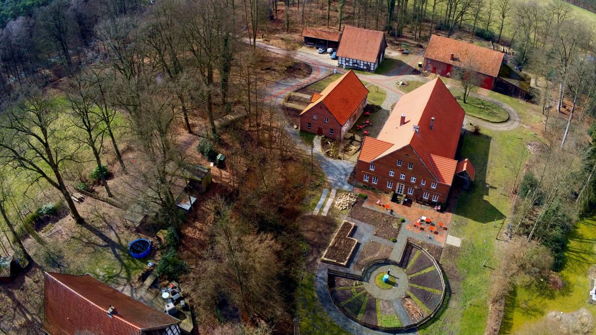 Luftbild Hofanlage
