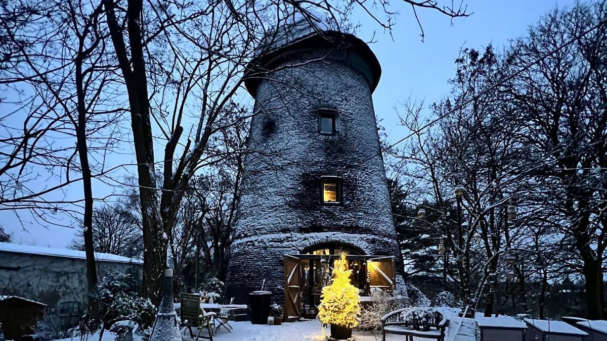 Winterruhe an der stillen Mühle