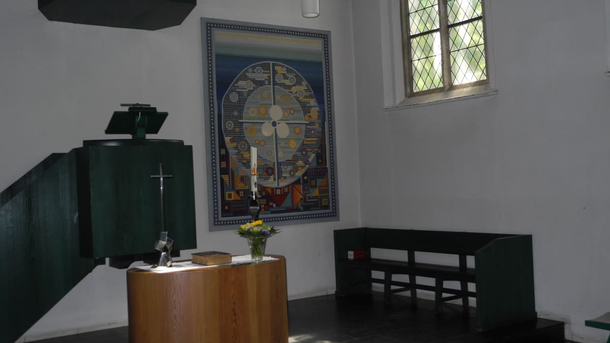 Innenansicht ehemalige ref. Kirche Mörmter