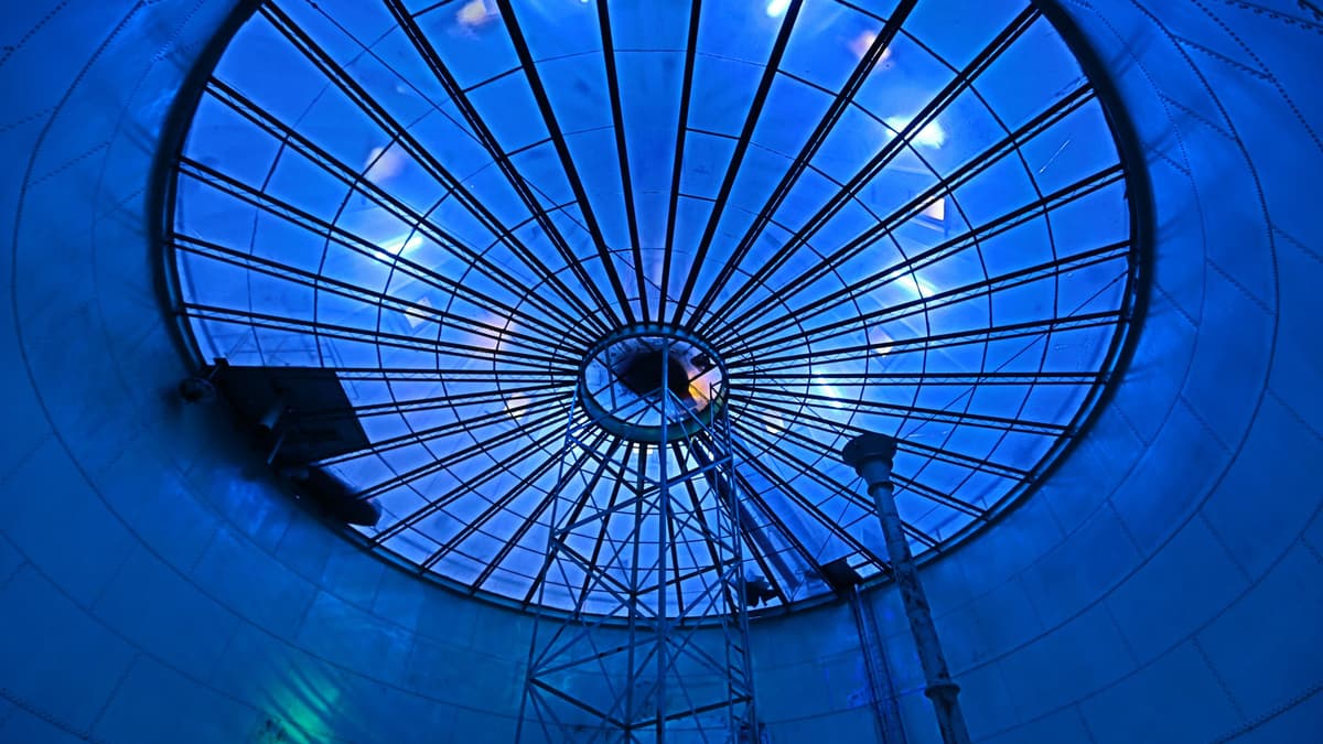 Der Wasserbehälter im Mannheimer Wasserturm hat ein Fassungsvermögen von 2000 Kubikmetern.