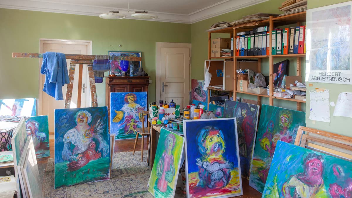 Malatelier von Erwin Eisch, Künstlervilla Eisch in Frauenau