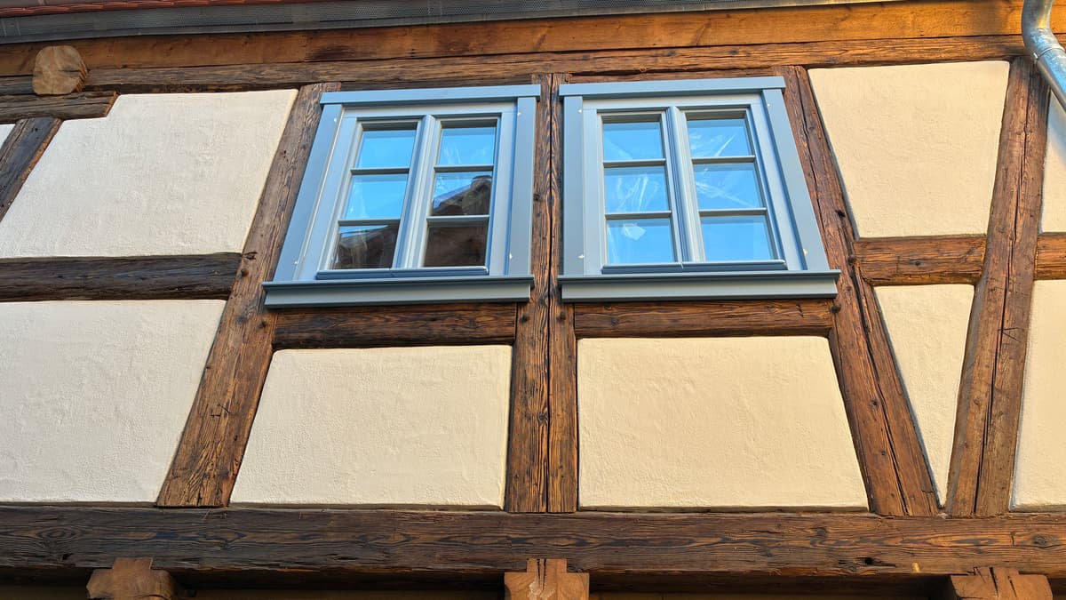 Hofseite, Fachwerkwand
