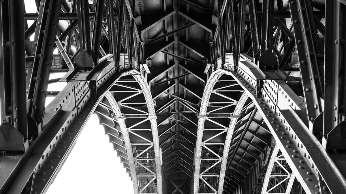 Unteransicht des Viaduktes vor der Ertüchtigung