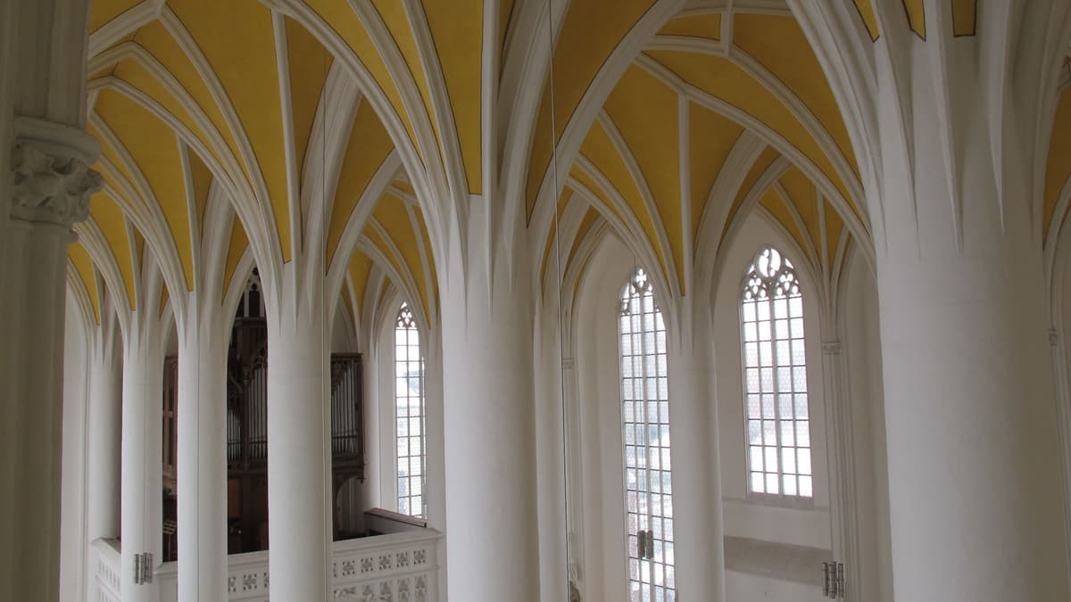 Gewölbe und Maßwerk der Heiliggeistkirche